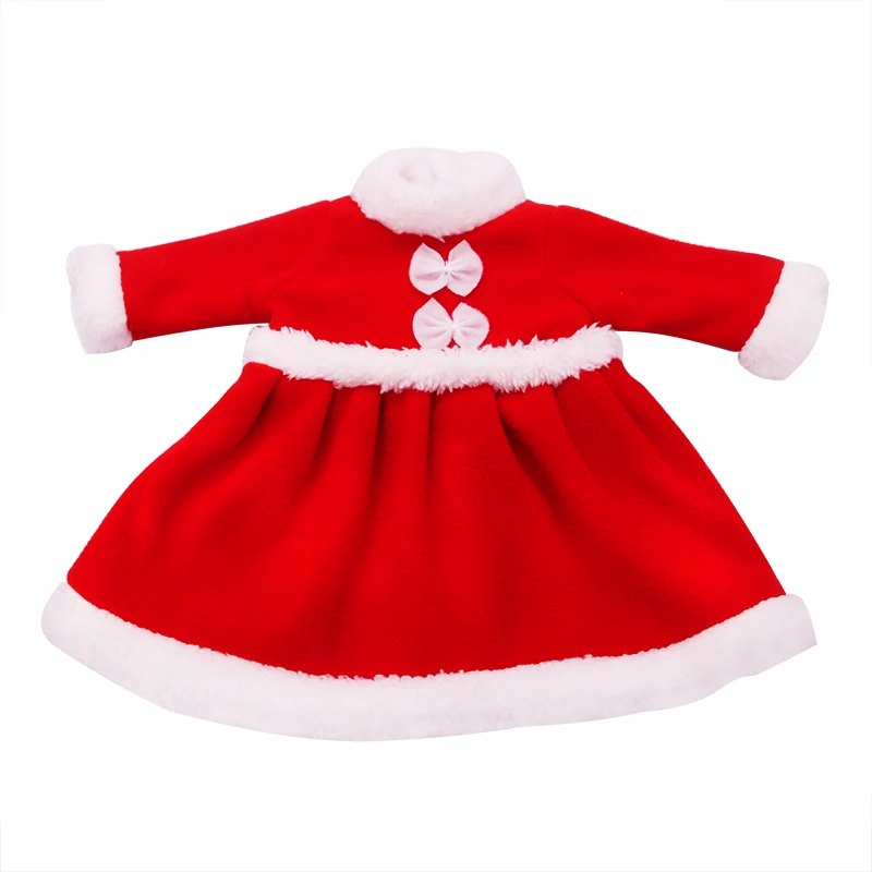 Зимняя Милая Рождественская кукольная одежда платье куклы 18 дюймов американская кукла или 43 см кукла куклы нашего поколения Аксессуары детский подарок