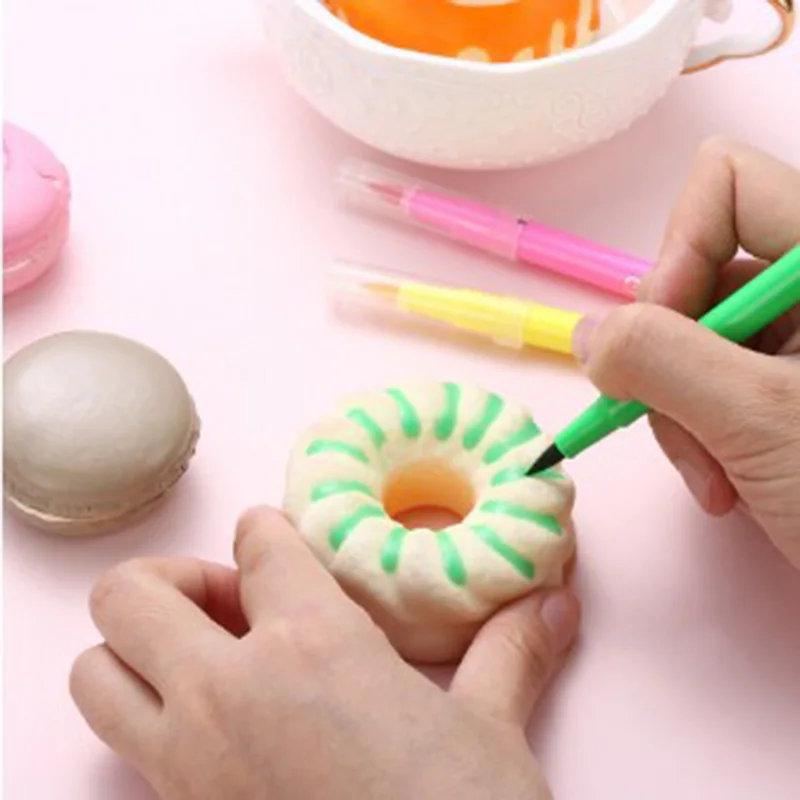 10 цветов торт DIY инструмент для рисования съедобные пигментные ручки кисти пищевой краситель ручка для рисования печенья инструменты для украшения тортов из мастики