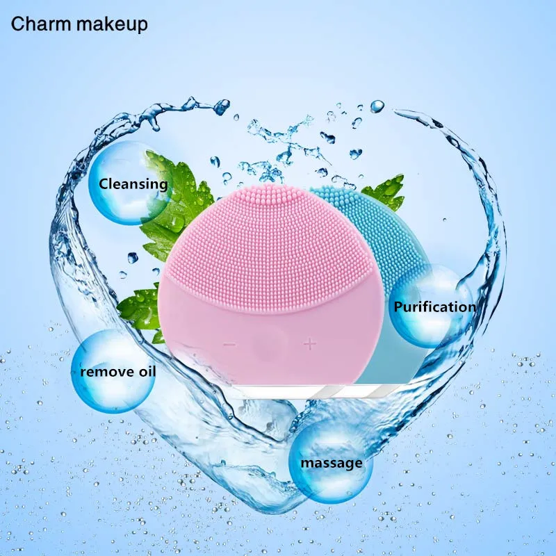 

Mini Silica Gel Electric Cleaning Brush Vibration Deep Cleaning Pore Cleaning Skin Massage Cleaning Face Washing Brush
