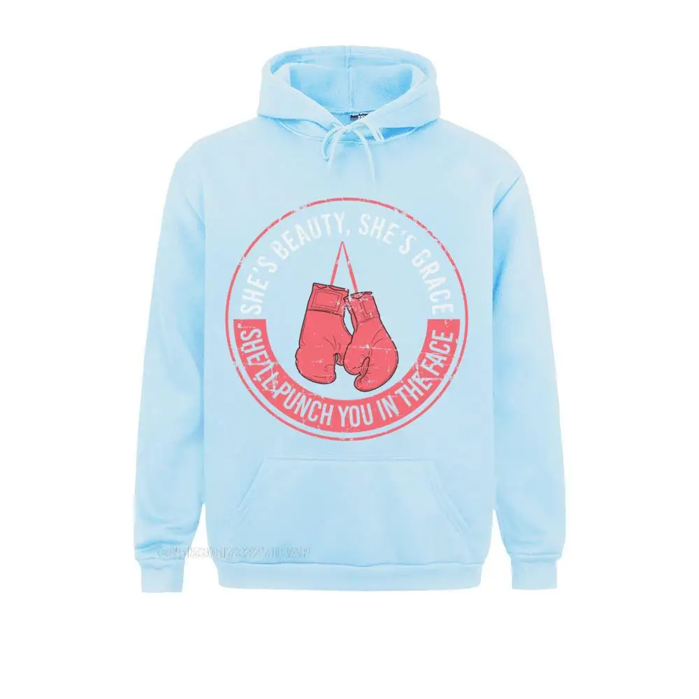 thumbnail image 1 of Ella te golpeará en la cara, boxeo, kickboxing, sudadera con capucha de boxeo, sudaderas con capucha, nuevo diseño de Harajuku, sudaderas de fitness para niños, 1 of 5