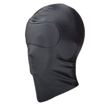 BDSM Sex Slave Party Mask Unisex Elastic Fabric Bondage Restraint Mask Hood Sexy Headgear Fetish Cosplay Erotic Toys Sex Product 4