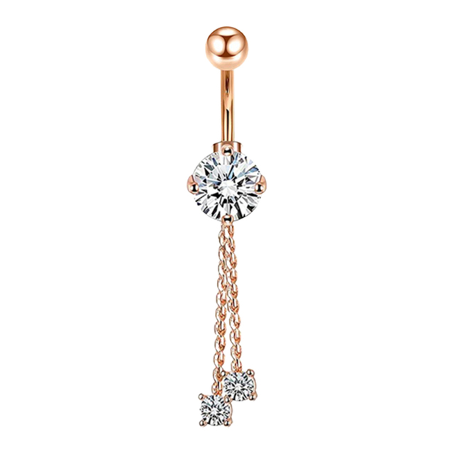 Belly Button Ring Angel Wing Belly Piercing Ring Sexy Navel Piercing Bar Flower Belly Bar Navel Piercing Ombligo Dangle