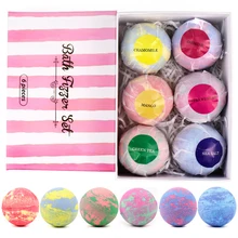 

6PCS/Box Moisturizing Bath Bubble Bomb Ball Set Fragrance Relieve Stress Bath Salt Exfoliation Anti-fatigue Skin Care Products