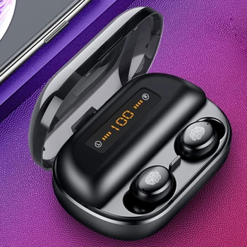 

Wireless Bluetooth 5.0 Earphones IPX7 Waterproof 9D Stereo Sport Headphone with 4000mAh Power Bank TWS Bluetooth Earphone