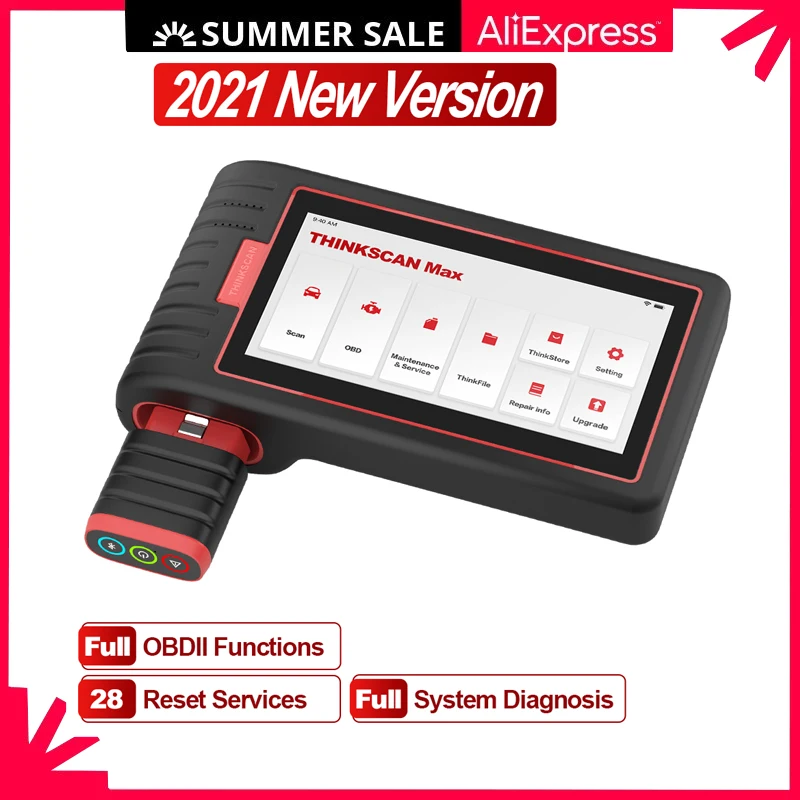 Thinkcar 2021 Thinkscan Max Автомобильные диагностические инструменты OBD2 полная система