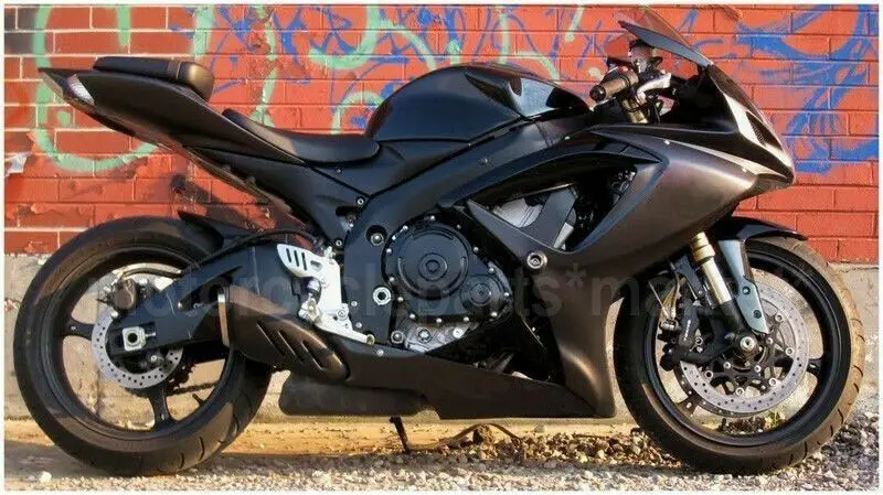 Матовый серый ABS пластик литья под давлением обтекателя комплект для Suzuki GSXR600 GSXR750 2006-2007 мотоцикл полный комплект кузовных деталей