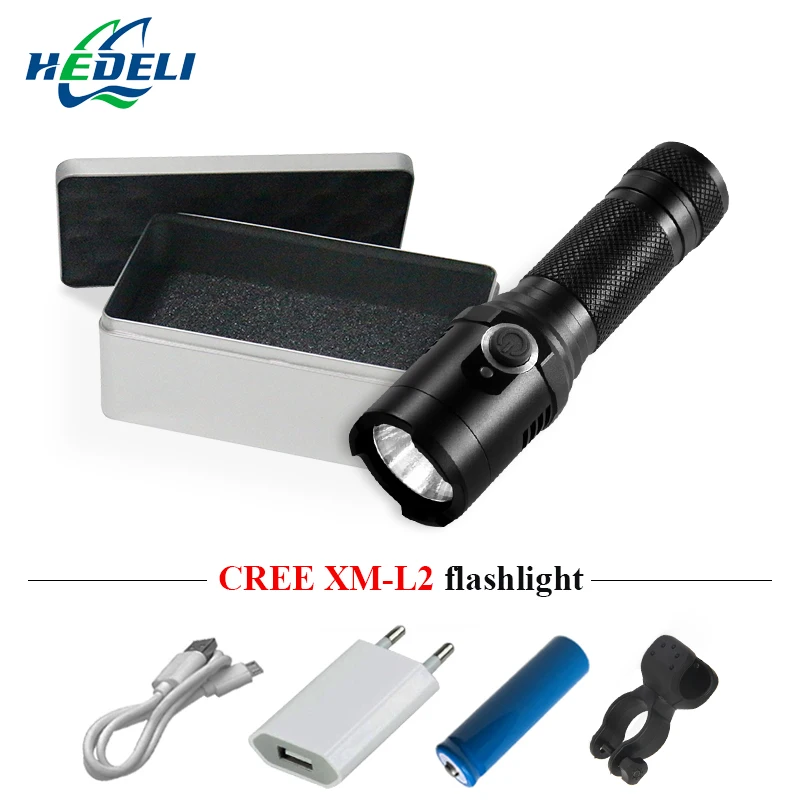 xm L2 Portable mini flashlight 18650 usb charge torch flashlight lantern led zaklamp lampe torche hand lamp with strong magnet