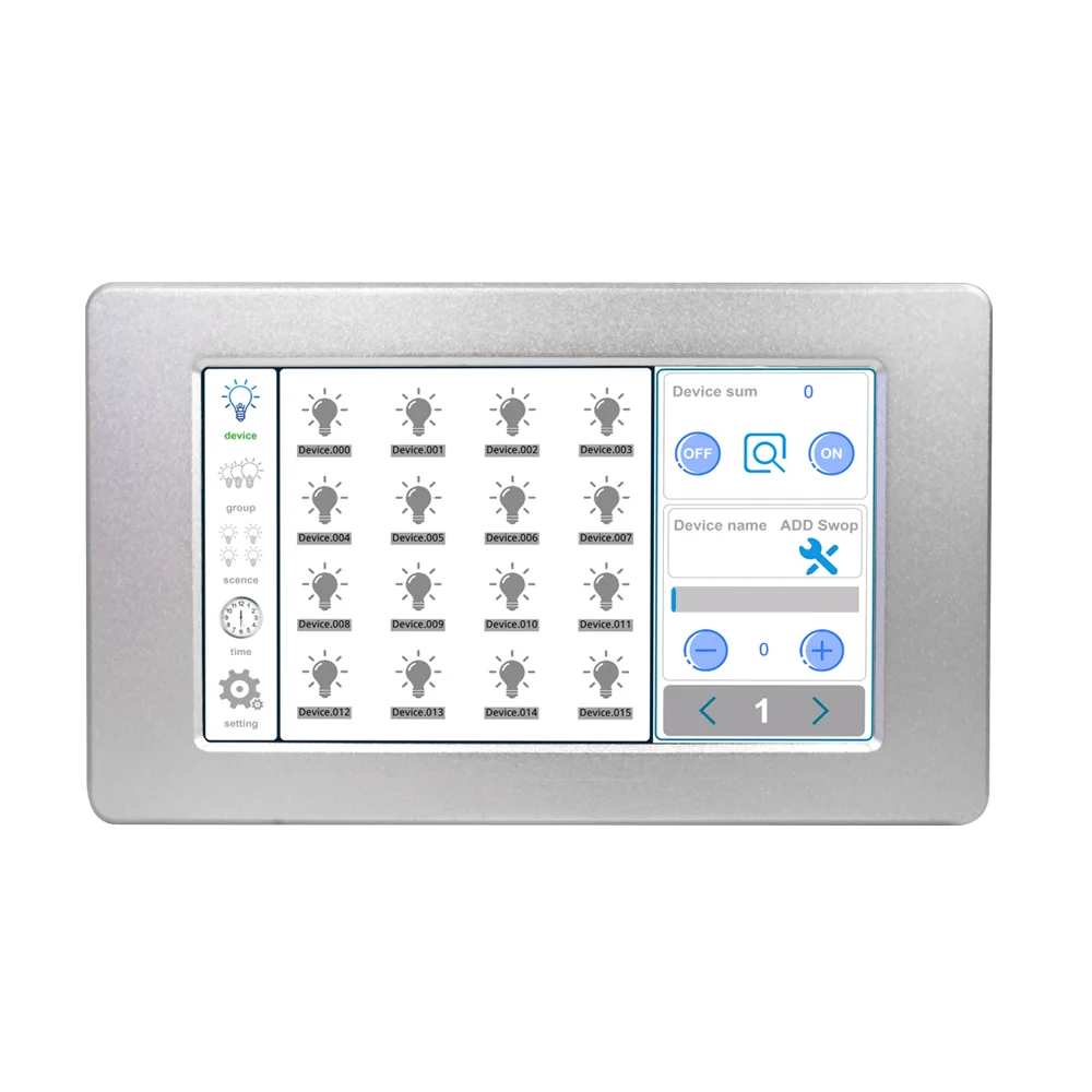 7 inch DALI touch screen master controller; DALI light control system; DC12V  DALI lighting devices DL103B strong compatibility 3 8 inch lcd display simple operation conference system host serve controller