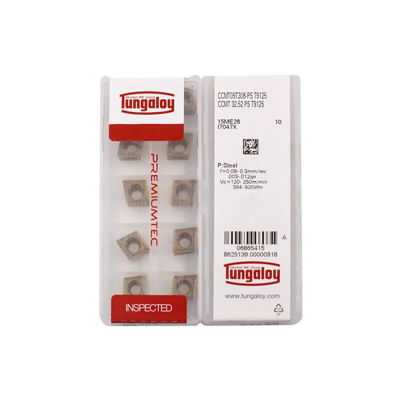 CCMT09T308 PS T9125 100 Original TUNGALOY carbide insert with the best