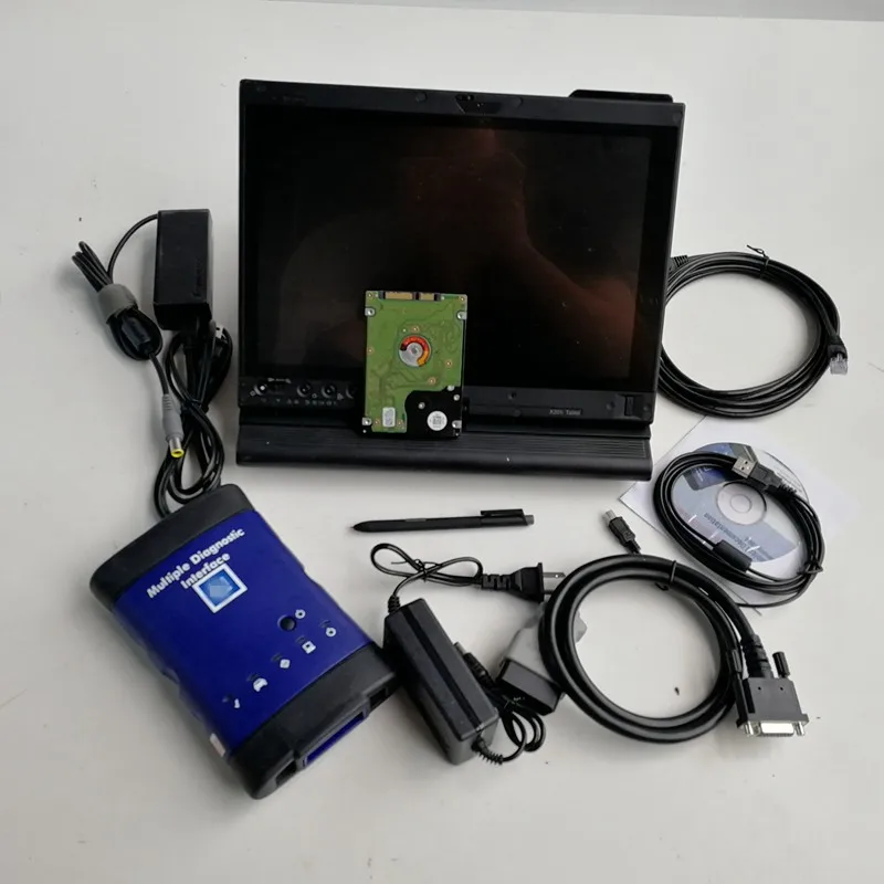 Multiple Diagnosis Interface MDI G.M software in 320GB HDD used laptop Tablet X200t PC for Automotivo diagnosis Tools scan