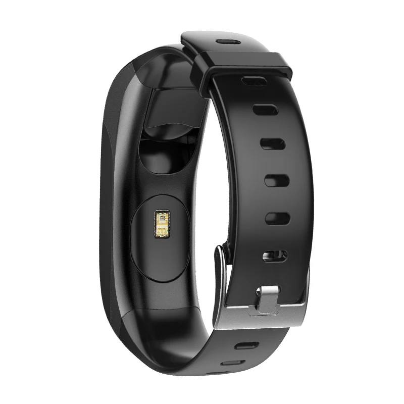 2 в 1 Bluetooth наушники Smartband Водонепроницаемый умный Браслет фитнес трекер сна напульсники смарт-браслет для Android