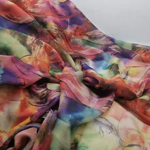 Платье танцевальная ткань струящаяся 30D шифоновая ткань костюм материал DIY сценическое платье для косплея