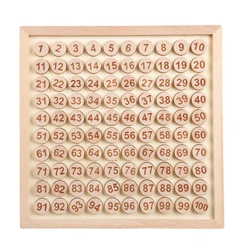 

Counting Table Preschool Math Board Wooden Educational Toy Learning Teaching Aid 1-100 Digital Addition Subtraction Math Toys