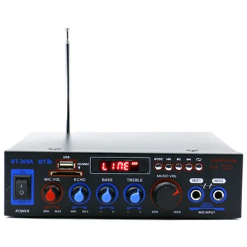 

800W Bluetooth Amplifier DC 12V AUX Input USB SD Home Theater Amplifiers Car Amplifiers o Power Amplifier EU Plug