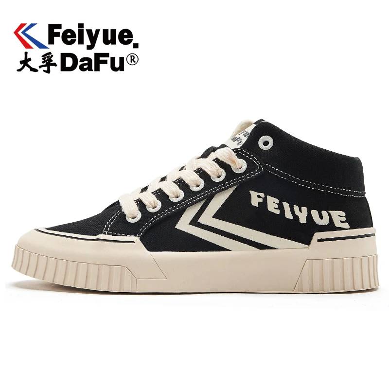 Black Feiyue/Вулканизированная обувь; коллекция 8360 года; парусиновая обувь для женщин и мужчин; сезон осень-зима; повседневная обувь на плоской подошве; 8 цветов; эластичная стелька; модная Вулканизированная обувь - Цвет: Black