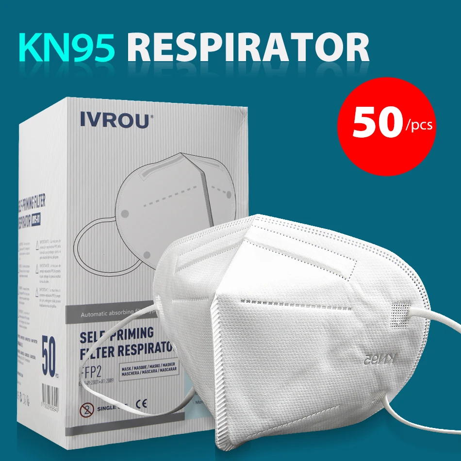 

KN95 Mask ffp2 mask Face Mask Disposable Anti-Virus Anti-Dust N95 FFP2 FPP3 Anti Haze Pollution N95 Mouth Masks PM2.5 DHL