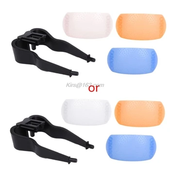 

3 Color 3 in 1 Pop-Up Flash Diffuser Cover Kit Softbox for Canon Nikon Pentax