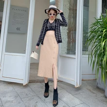 Fv2251 new autumn winter women fashion casual sexy Skirt kawaii plus size skirt long skirt harajuku