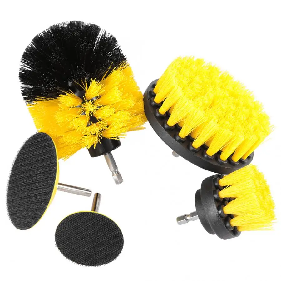 Woodwork Tool Machine 5pcs Universal 6mm Round Hex Shank Electric Drill Brush Set for Polish Grinding Power Tool Accessories