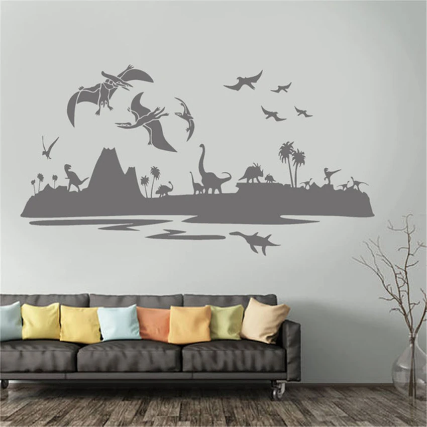 Парк и мир Юрского периода Динозавр украшение детской комнаты виниловый