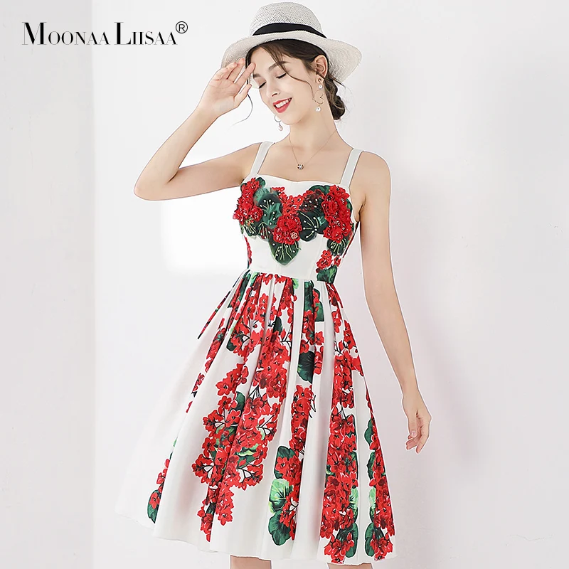 Пышное Платье на возраст г. Новое летнее тяжелое праздничное платье средней длины с высокой талией с принтом из бисера