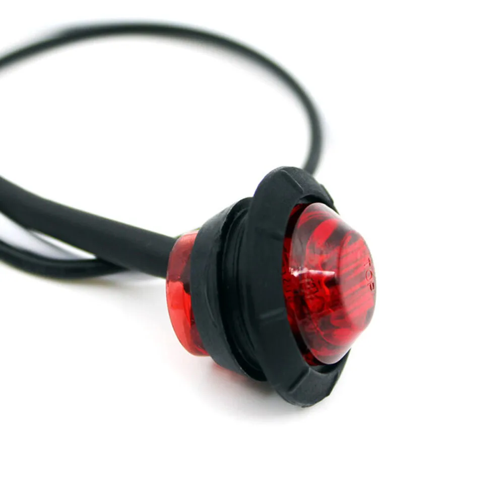 30 шт мощностью 12V для автомобилей, 3LED круглые боковые габаритные огни прицепа пуля сигнальных огней авто Запчасти набор