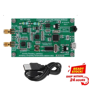 SOLLED Spectrum Analyzer USB LTDZ 35-4400M Spectrum Signal Source with Tracking Source Module RF Frequency Domain Analysis Tool developing library based bacterial source tracking methods
