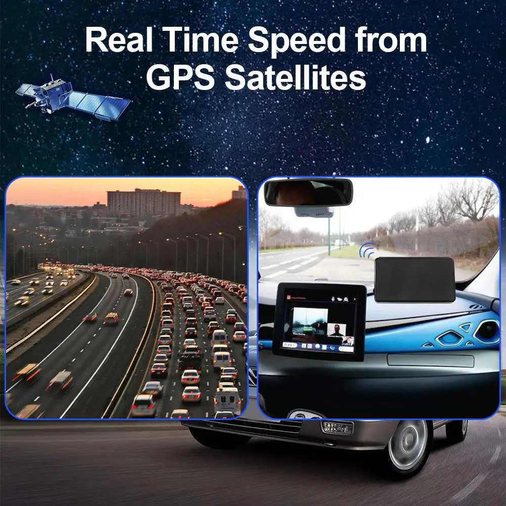 Универсальный мотоциклетный рекордер, цифровой автомобильный HUD, дисплей, gps, измеритель скорости, с сигнализацией скорости, км/ч, MPH