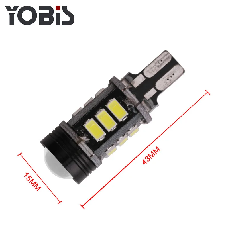Автомобильный светодиодный резервный светильник W16W T15SMD 5630 5730 Черная передняя резервная лампа
