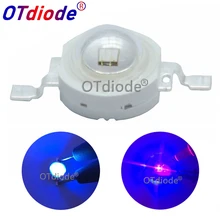 В переменного тока, 50-100 шт. 3 Вт УФ Высокое Мощность светодиодный светильник бусы ультра фиолетовый светодиодный чип 360nm 365nm 370nm 380nm 390nm 395nm 400nm 405nm 430nm Di