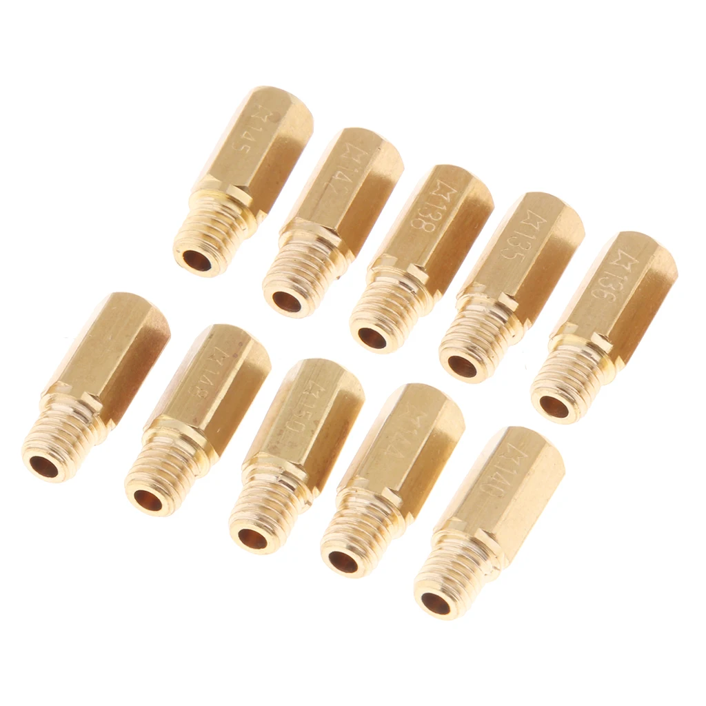 Carburetor Main Jet Kit #135 136 138 140 142 144 Injector Nozzle for GY6 Keihin OKO PWK Carb 125cc Carburetor Main Jet Kit #135 136 138 140 142 144 Injector Nozzle for GY6 Keihin OKO PWK Carb 125cc