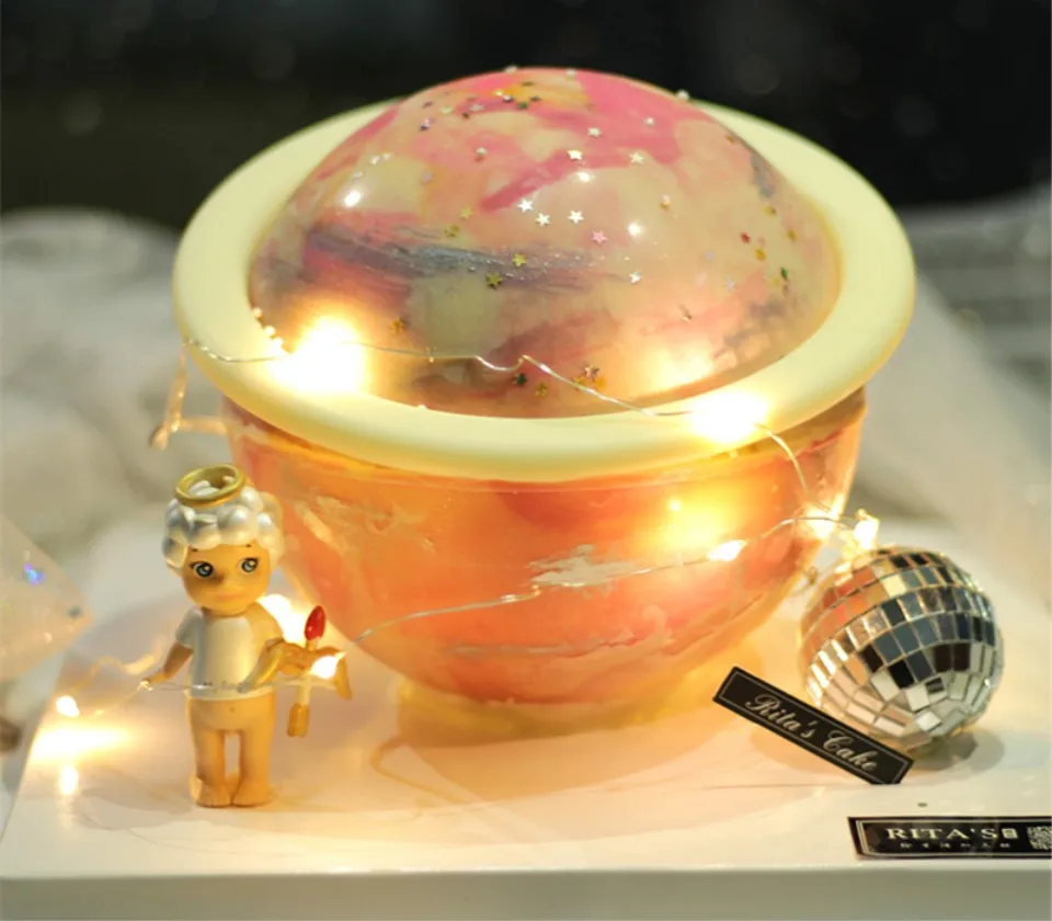 JO жизнь 3 шт./компл. 3D планета, шар творческий эпоксидной смолы с изображением космоса и земли форма для торта декоративная инструмент для муссов и десертов пресс-форм