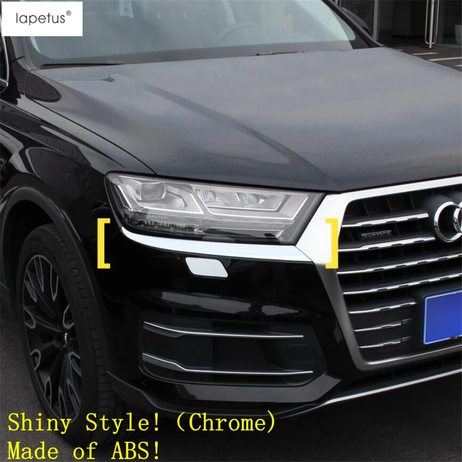 Аксессуары Lapetus, подходят для Audi Q7-, передняя фара, фары для век, брови, Декоративная полоса, накладка, комплект, отделка