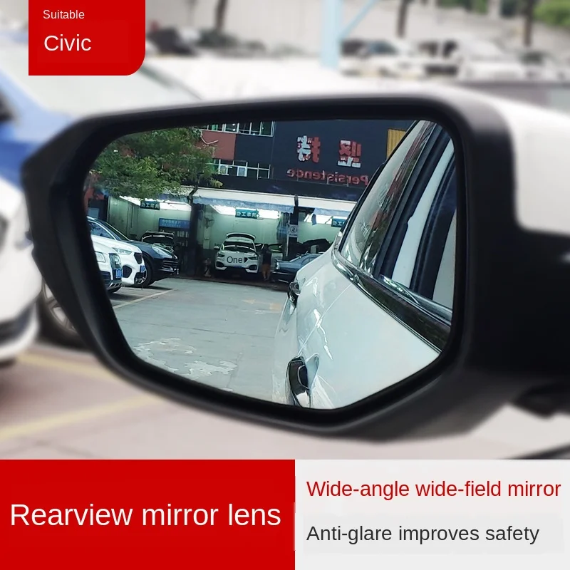 

Civic 10 generation modified rearview mirror reversing mirror large field anti glare blue mirror three compartment and two compa