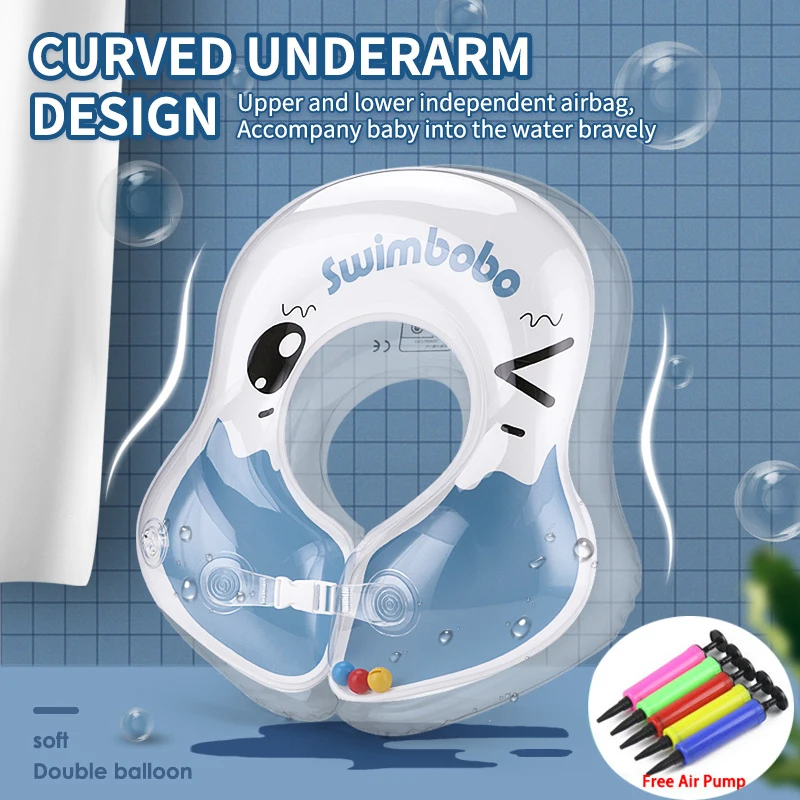 

Kids U-shaped Underarm Swim Ring Inflatable Infant Swimming Accessories Baby Swim Ring Safety Float Circle Bathing Buoyancy