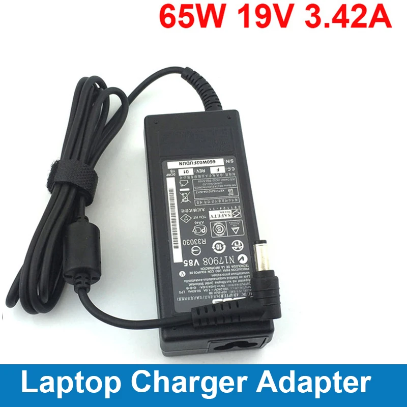 Basix 65W 19V 3.42A адаптер для ноутбука Зарядное устройство источник питания ASUS K53E K53SC X44H
