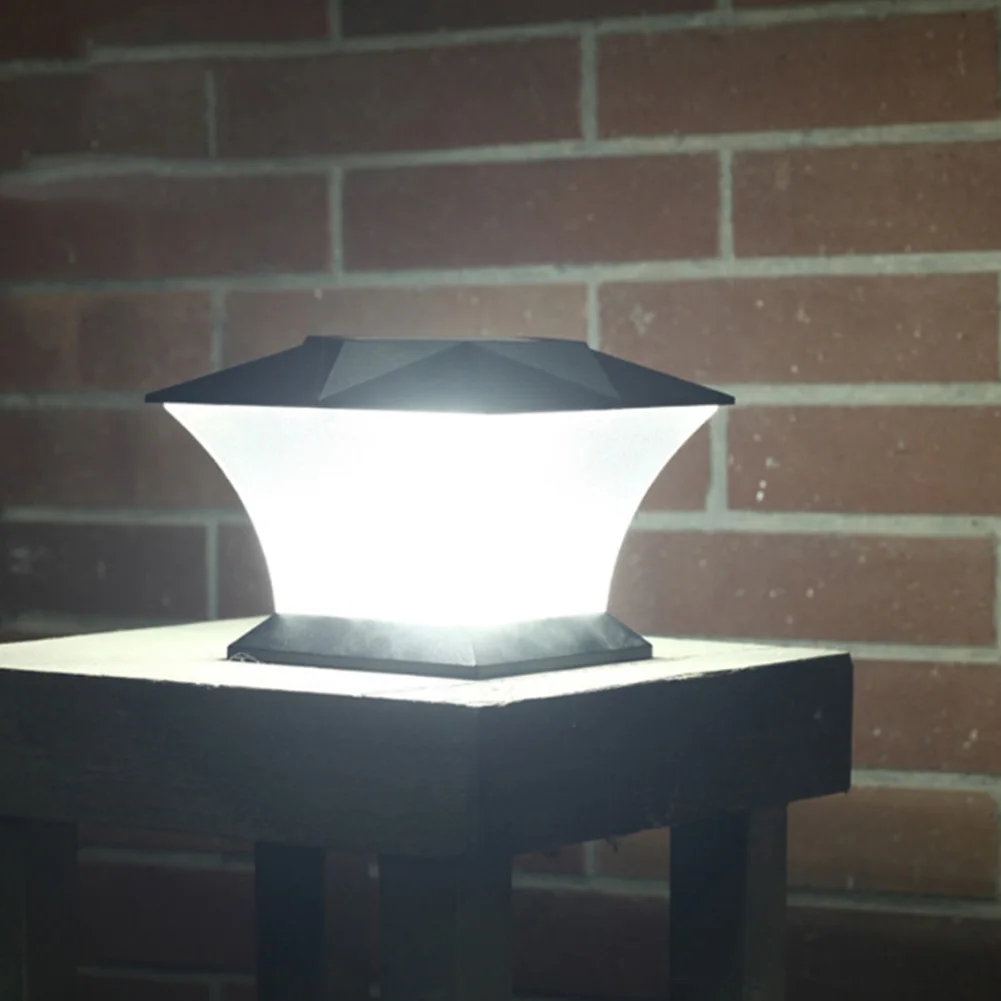 

Fence Light Corridor Path Patio Square Led Park Automatic Outdoor Solar Powered Lawn Landscaping Lamp ABS Garden Decoration