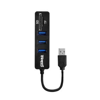 

USB Hub Combo 3 Ports High Speed USB 2.0 Hub Splitter Multi USB Combo 2 In 1 SD/TF Card Reader For PC Laptop Computer