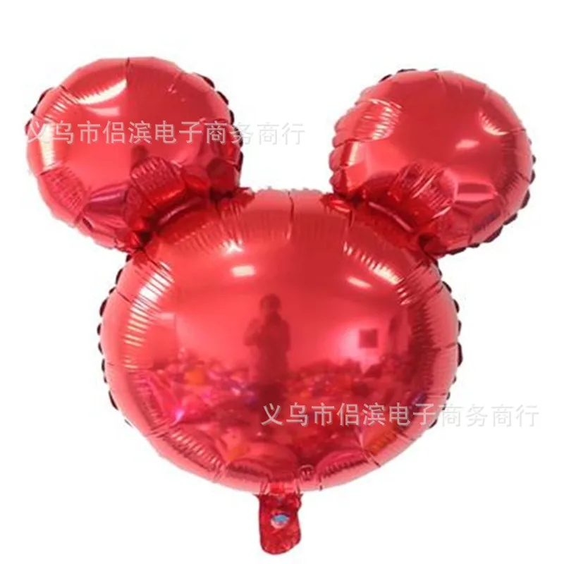 Импортные товары; стиль 18 дюймов монохромный повязка с изображением Mickey воздушный шар из фольги День рождения Свадебные украшения фестиваля Дек