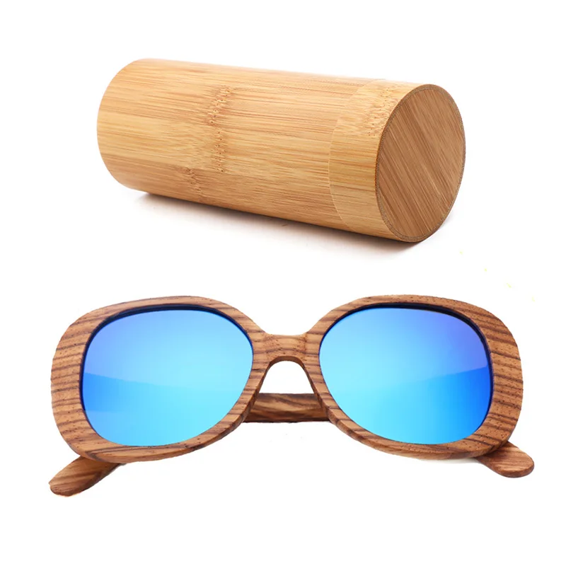 bamboo box Новая мода ретро солнцезащитные очки Зебра Дерево женские солнцезащитные очки ручной работы НАСТОЯЩИЙ ДЕРЕВЯННЫЙ поляризованные очки для путешествия UV400 Gafas de sol - Цвет линз: bamboo box