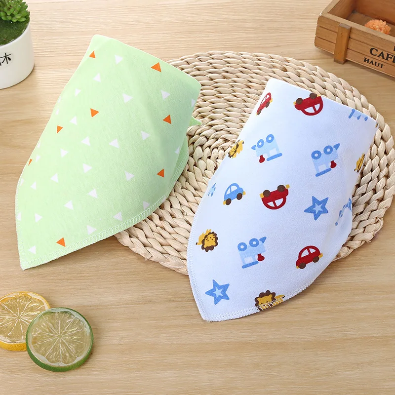 

Baby Feeding Towel Bibs Washable Cotton Bibs Infant Newborn Girls Boys Toddler Triangle Scarf Bandana Baby Accessory Burp Cloth
