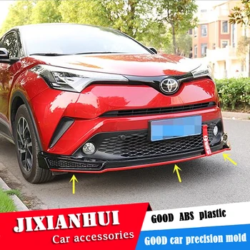 

For Toyota CHR Body kit spoiler 2018-2020 For CH-R QC ABS Rear lip rear spoiler front Bumper Diffuser Bumpers Protector