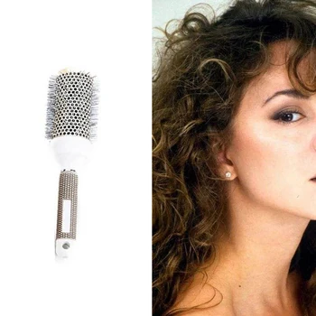 

9mm Professional Ceramic Roller Comb Hair Salon DIY Hair Styling Comb Set Hairdressing Supplies
