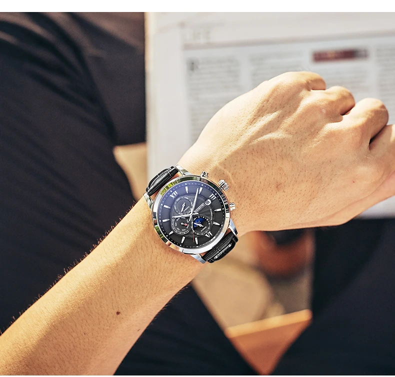 Швейцария Nesun часы для мужчин люксовый бренд автоматические механические мужские часы сапфир relogio masculino светящиеся водонепроницаемые N9027-1