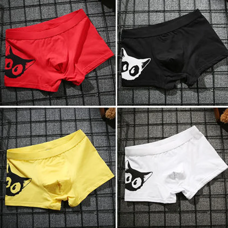 Стиль 4 шт./компл. из Boxershort Для мужчин трусы-боксеры мягкое нижнее белье трусы-боксеры cuecas из модала размера плюс трусы-боксеры с изображением Для мужчин нижнее белье Лот
