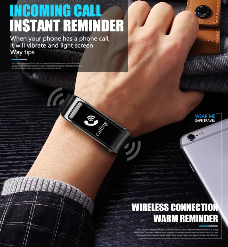 2-in-1 Smart Bracelet With Bluetooth Earphone Heart Rate Blood Pressure Monitoring Fitness Tracker Call Reminder Smart Watch