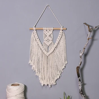 

Boho Macrame Tapestry Macrame Wall Hanging Dorm Home Decoration PVC Woven Chic Bohemian Chritmas Decoration Party Gift