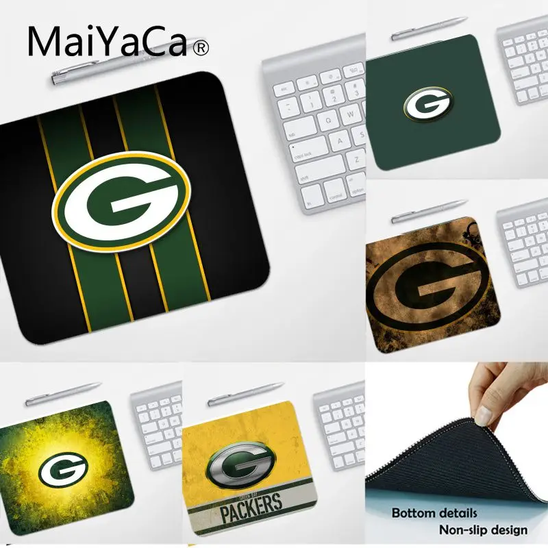 

MaiYaCa High Quality Green Bay Customized laptop Gaming mouse pad Smooth Writing Pad Desktops Mate gaming mouse pad