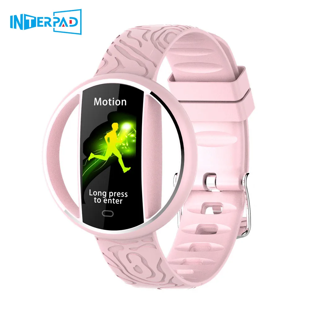 

Interpad New Design Fashion Smart Watch Multi-Sport Mode Bracelet With Heart Rate Sleep Monitoring SMS Push Fitness Smartwatch