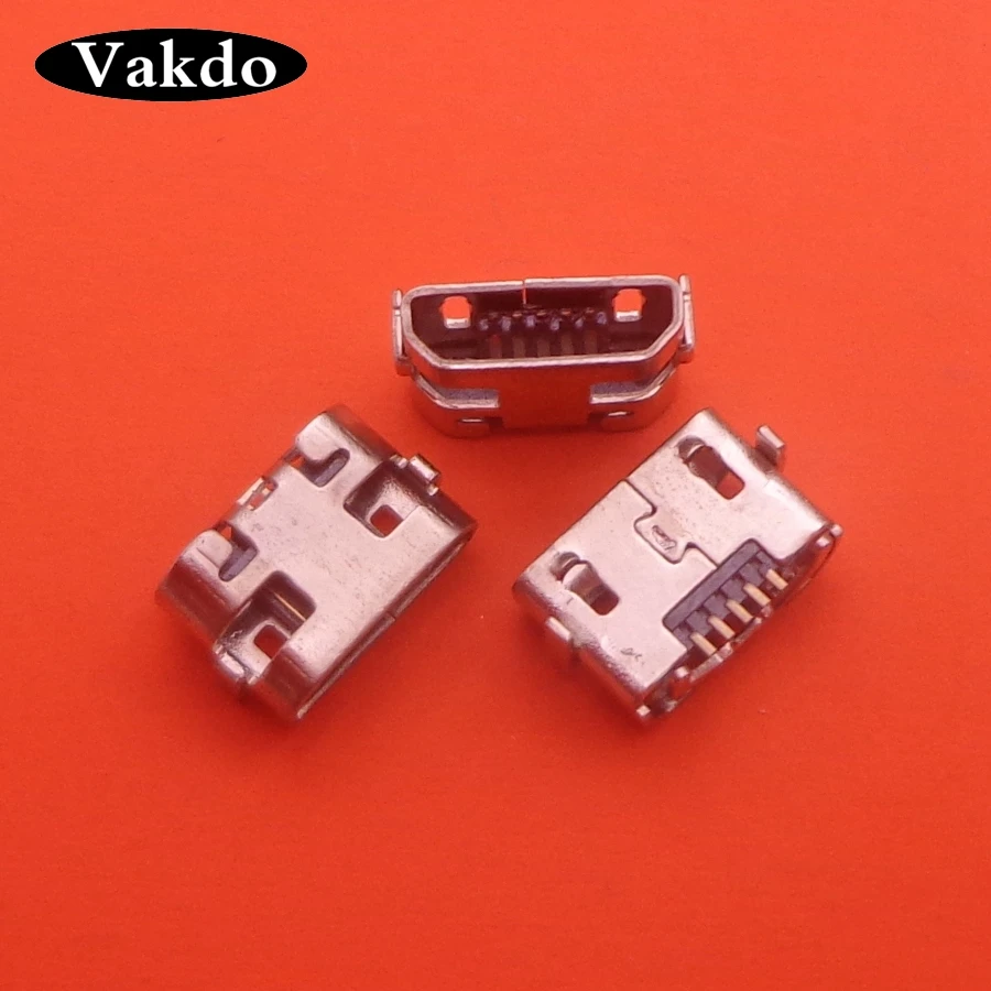 2 Uds. De Mini Conector Micro USB, Conector De Puerto De Carga, Toma De